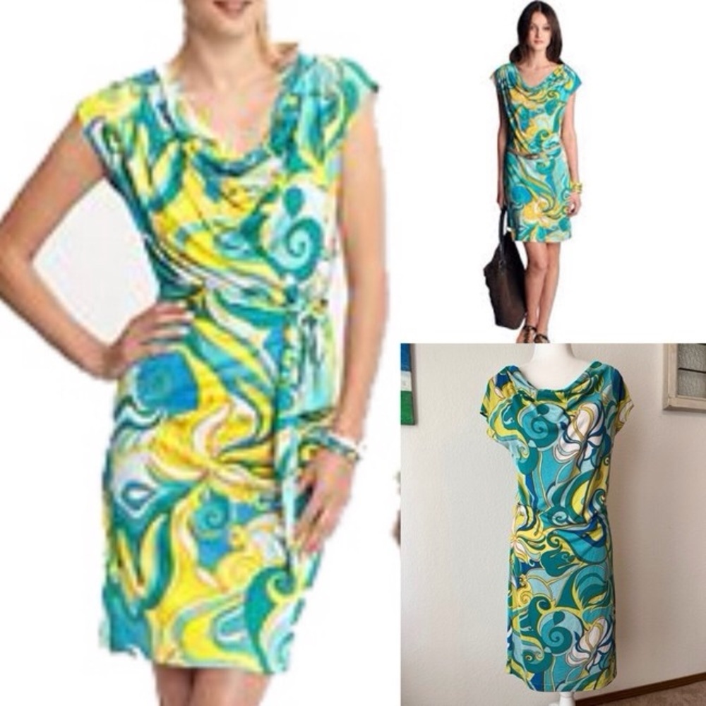 Trina Turk for B.R. Silk Blend Dress Sz XS